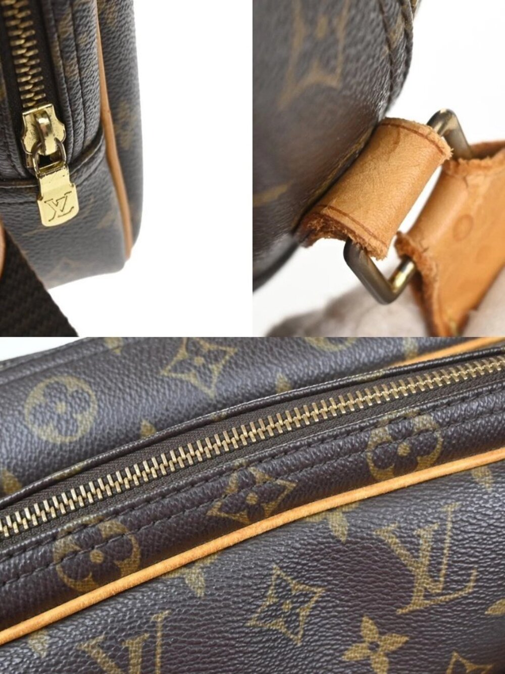 LOUIS VUITTON Reporter PM Crossbody Shoulder Bag Monogram Leather - Picture 10 of 15